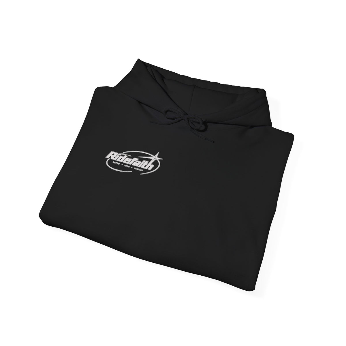 Faith Fuel Hoodie — "Faith Fuels the Ride" Romans 8:28 Graphic Hoodie