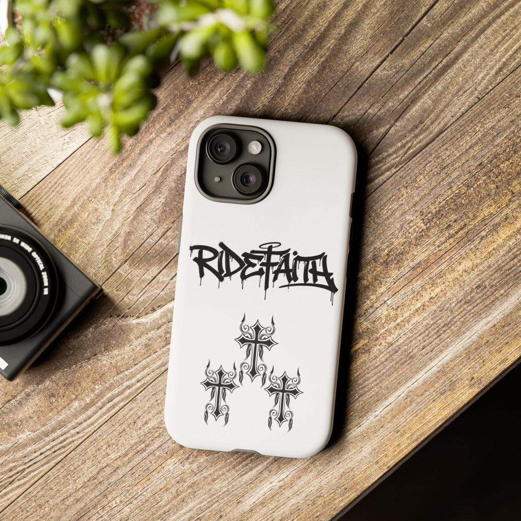 RideFaith Graffiti Tough Phone Case “WHITE”