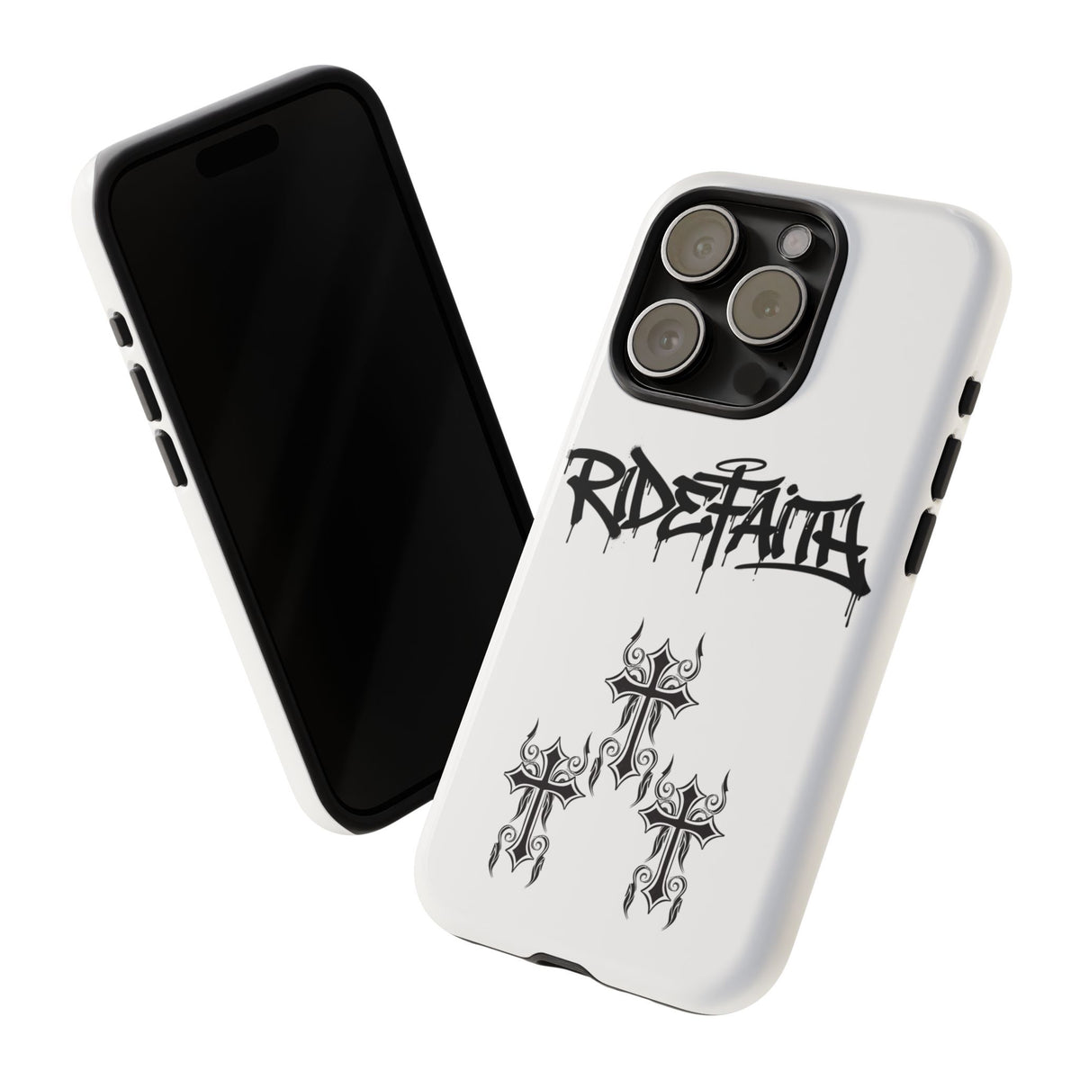 RideFaith Graffiti Tough Phone Case “WHITE”