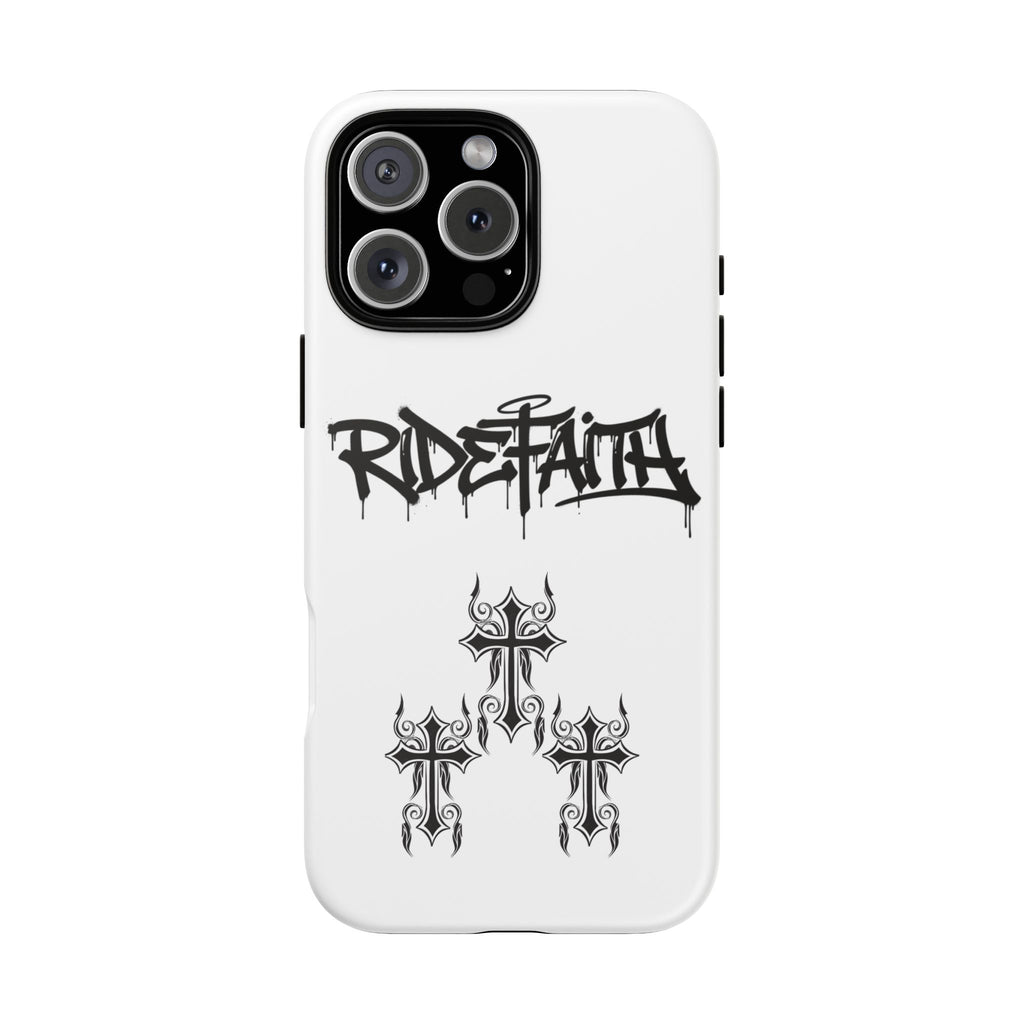 RideFaith Graffiti Tough Phone Case “WHITE”