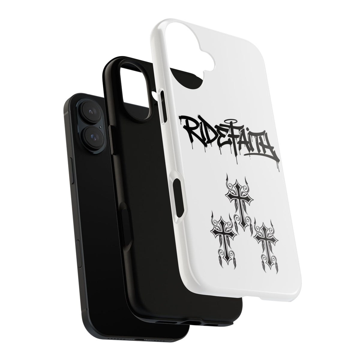 RideFaith Graffiti Tough Phone Case “WHITE”