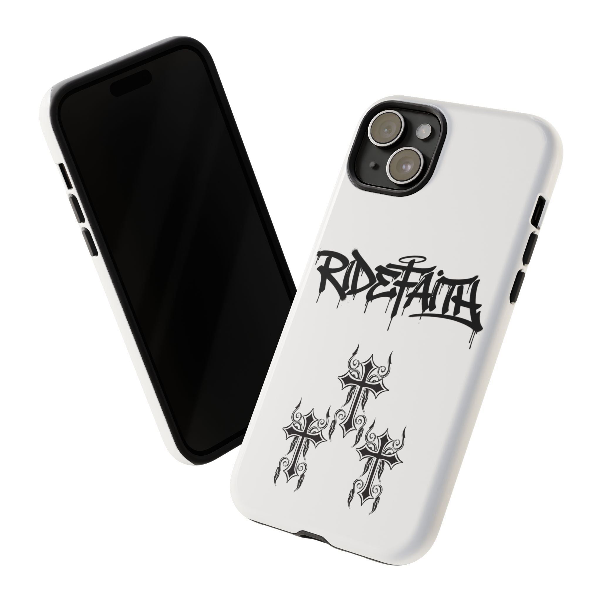 RideFaith Graffiti Tough Phone Case “WHITE”