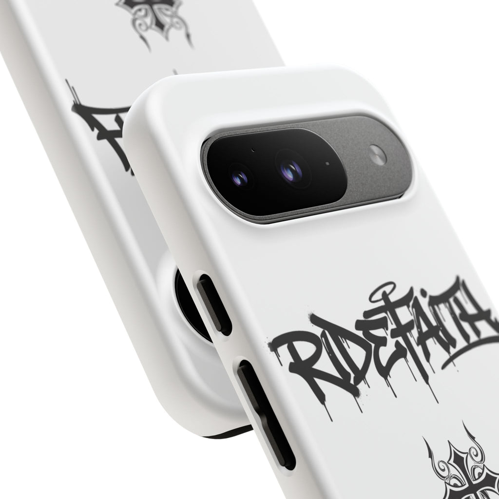 RideFaith Graffiti Tough Phone Case “WHITE”