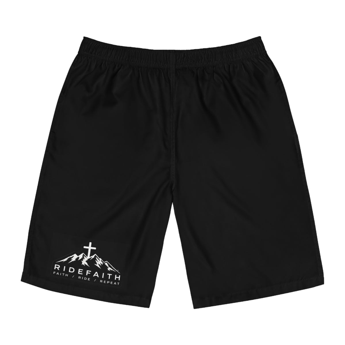 RideFaith Men's Black Shorts