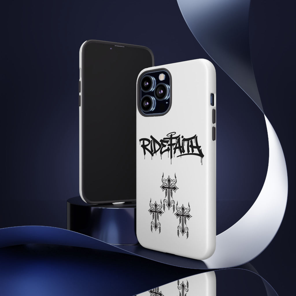 RideFaith Graffiti Tough Phone Case “WHITE”