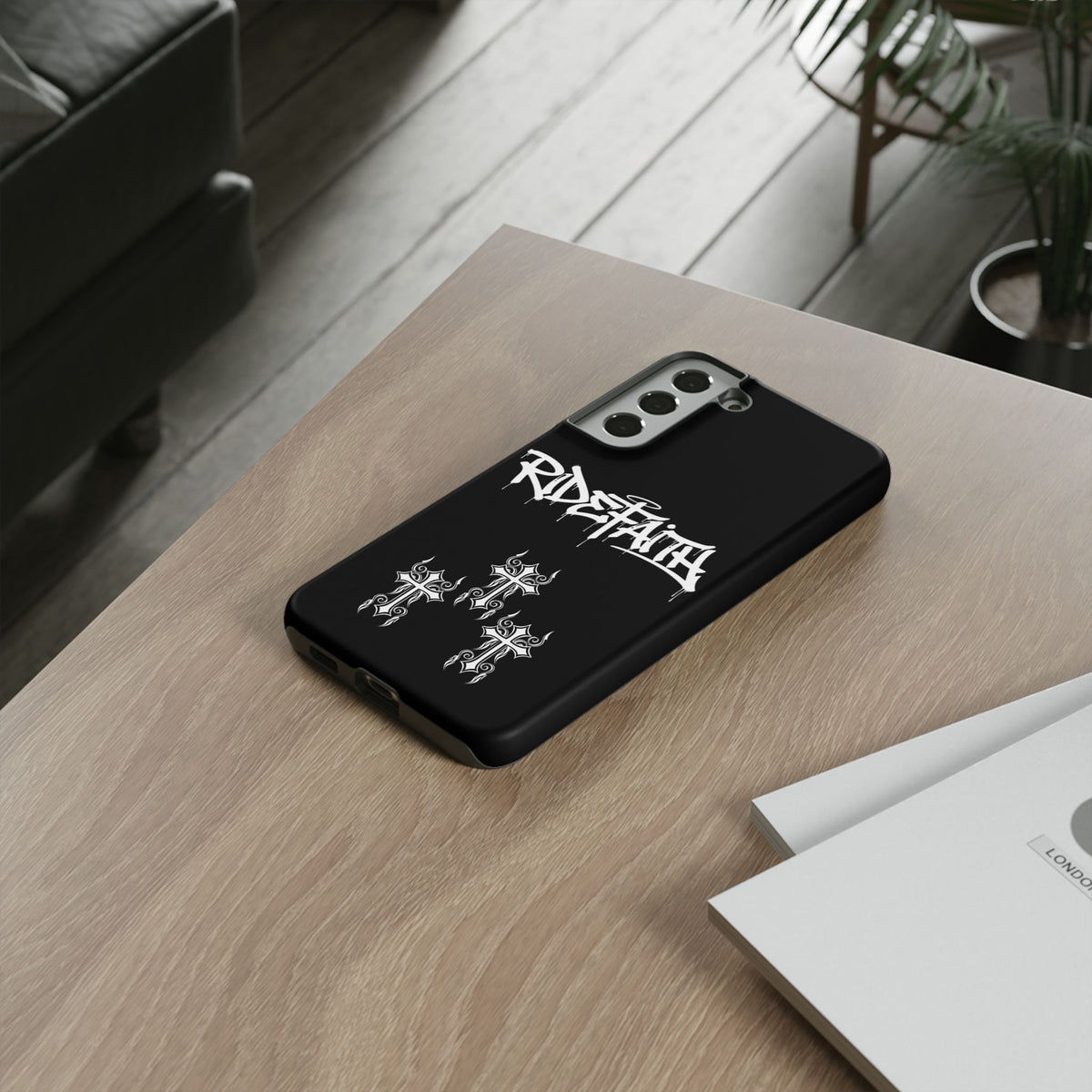RideFaith Graffiti Tough Phone Case “BLACK”