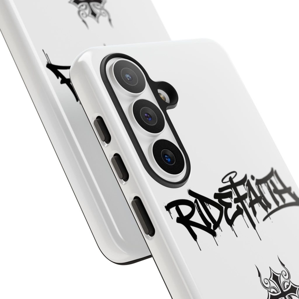 RideFaith Graffiti Tough Phone Case “WHITE”