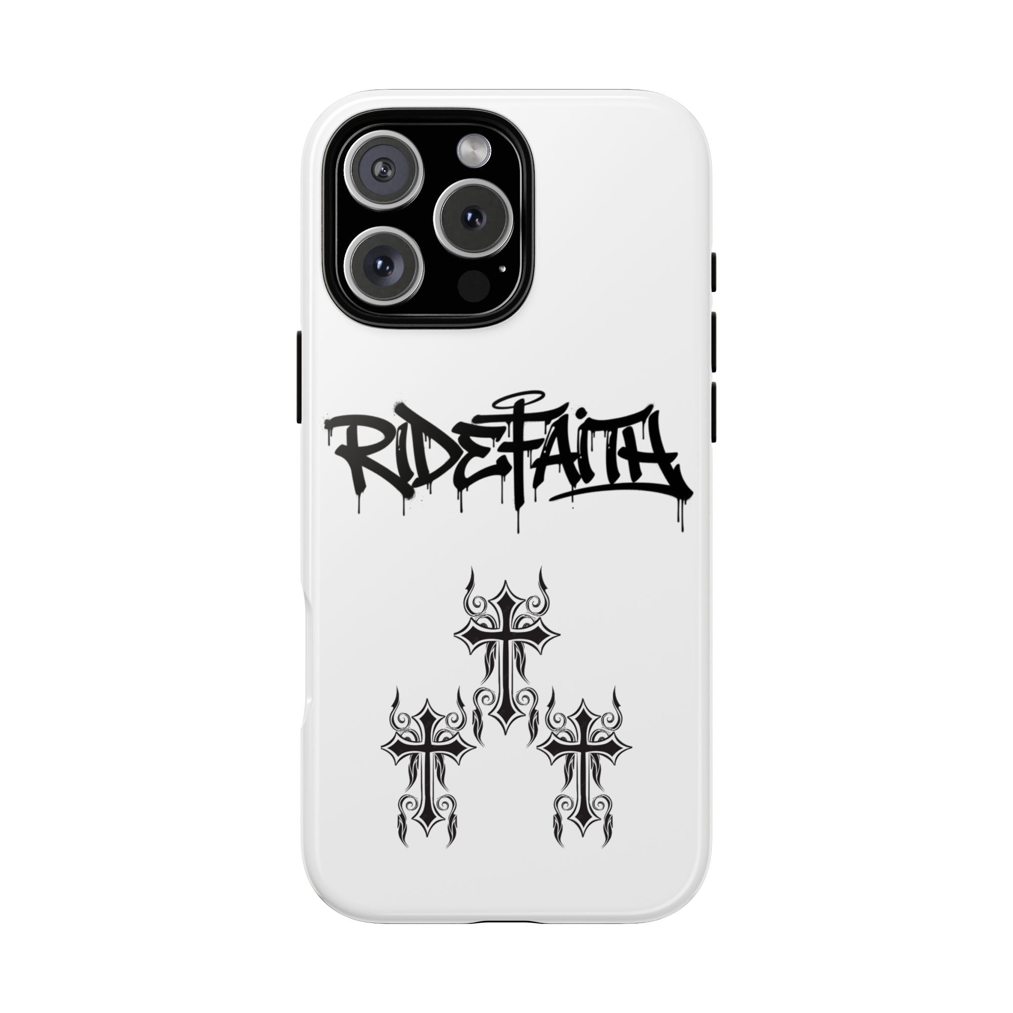 RideFaith Graffiti Tough Phone Case “WHITE”