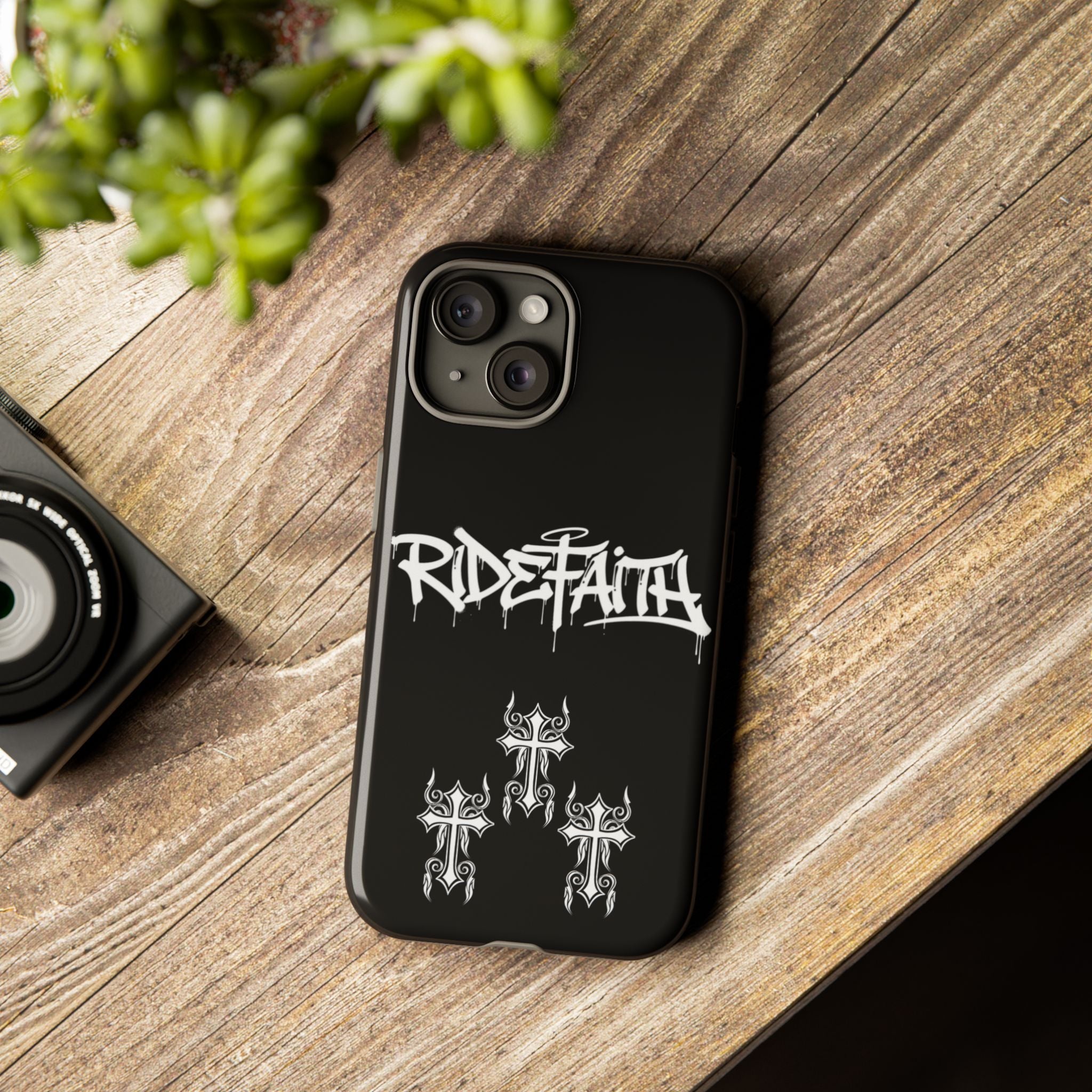 RideFaith Graffiti Tough Phone Case “BLACK”