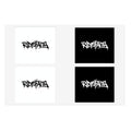 RideFaith Graffiti Logo Sticker Sheet — Black & White & Holographic
