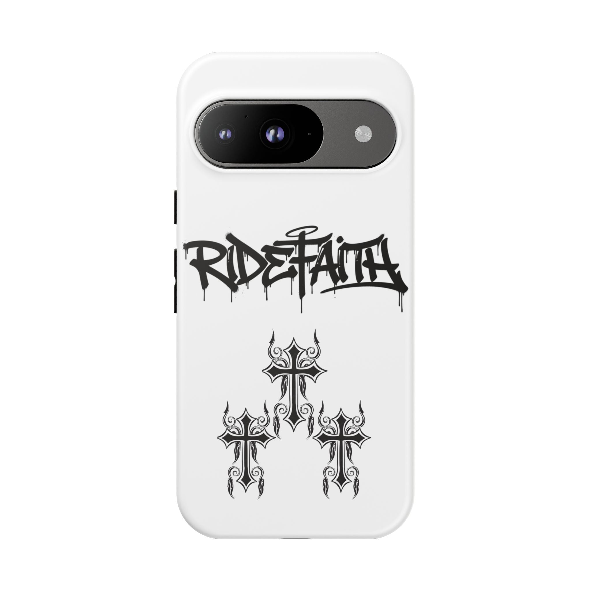 RideFaith Graffiti Tough Phone Case “WHITE”