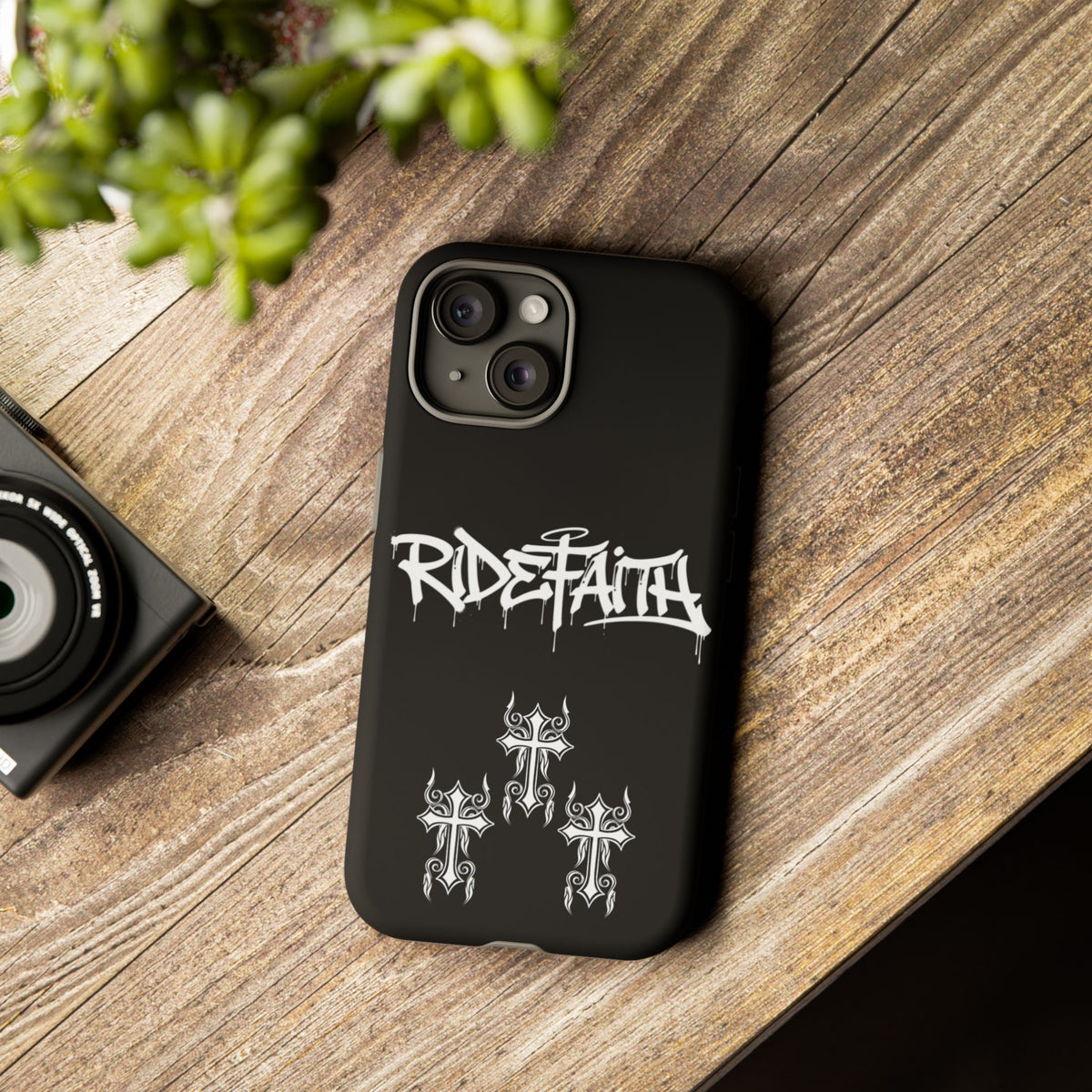 RideFaith Graffiti Tough Phone Case “BLACK”