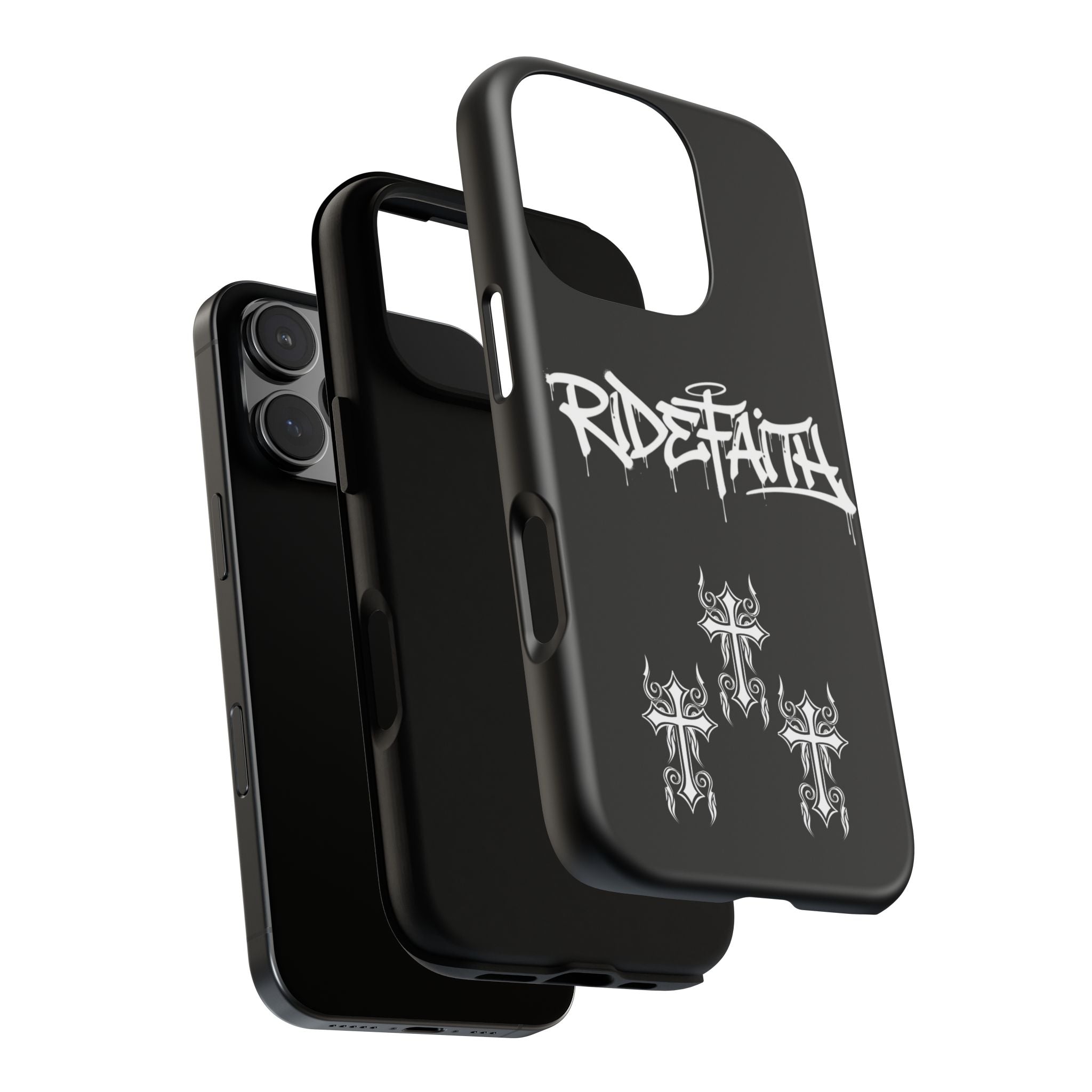 RideFaith Graffiti Tough Phone Case “BLACK”