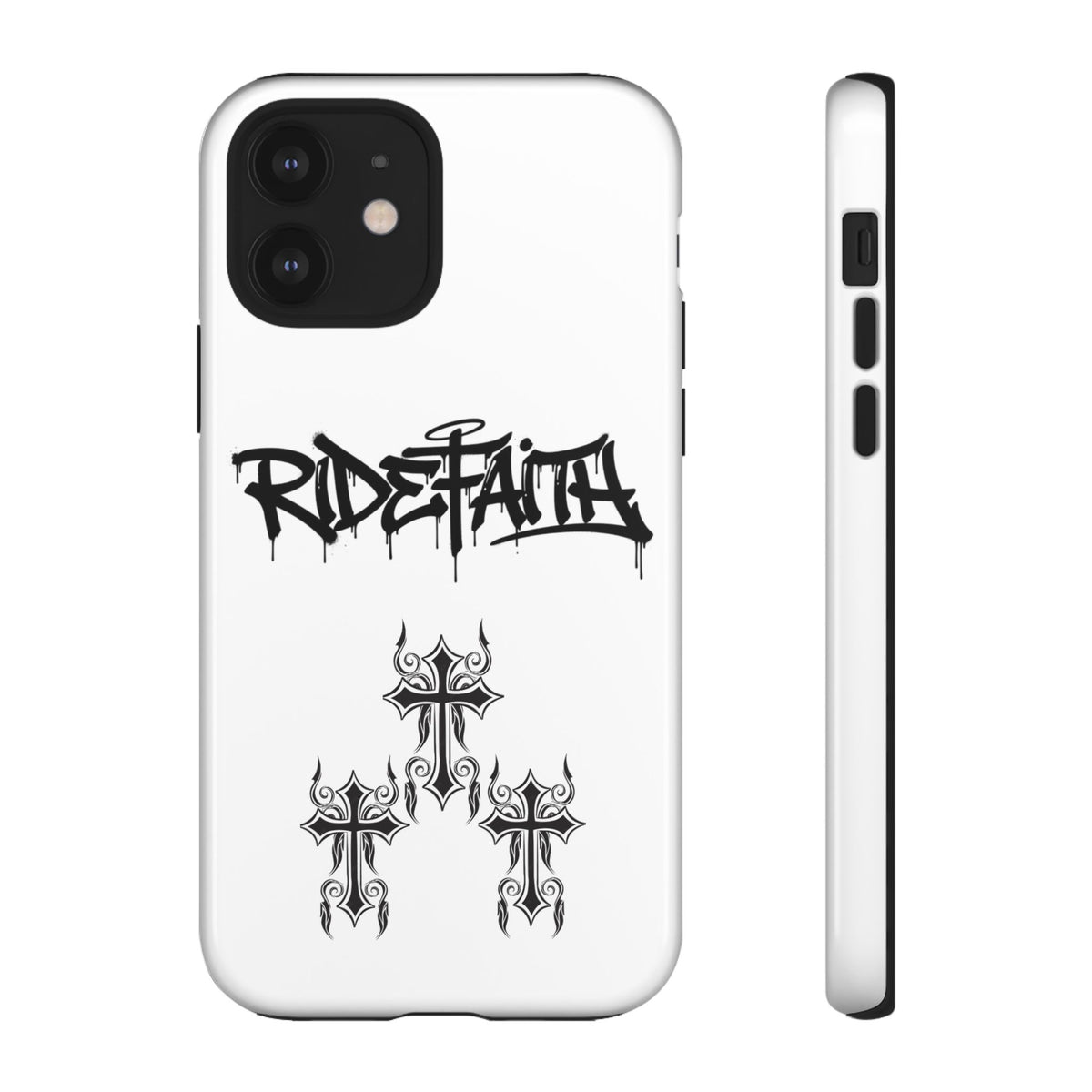 RideFaith Graffiti Tough Phone Case “WHITE”