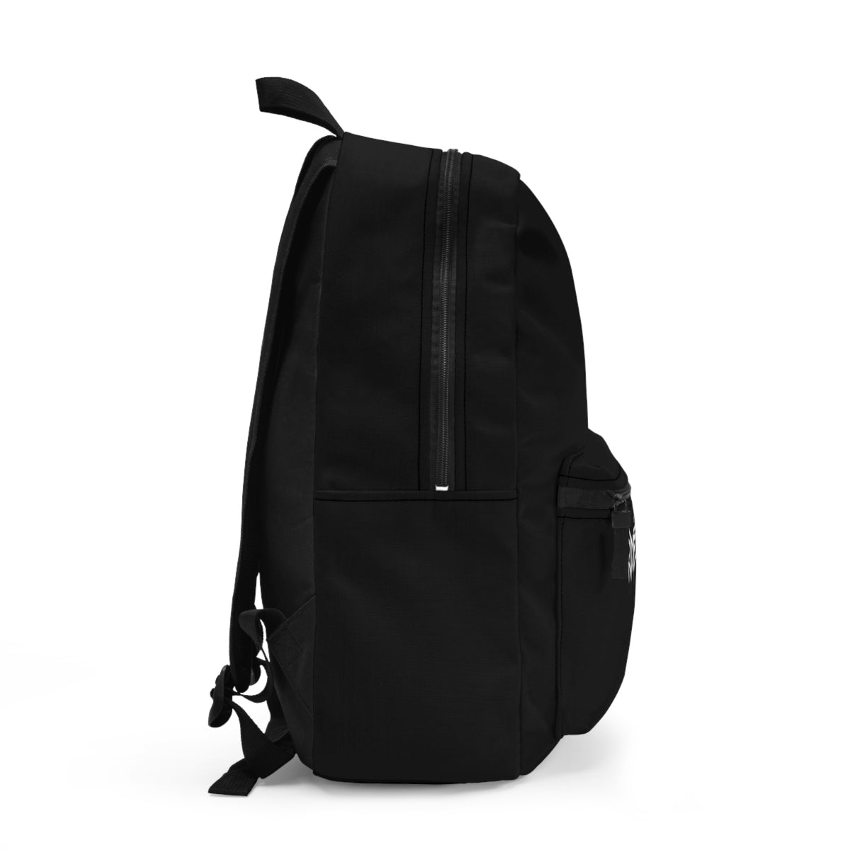 Ride Faith Gothic Logo Backpack — Black Graphic School & Travel Bag
