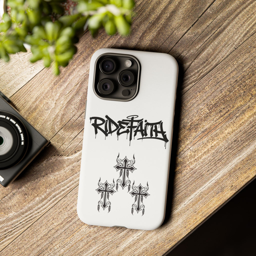 RideFaith Graffiti Tough Phone Case “WHITE”