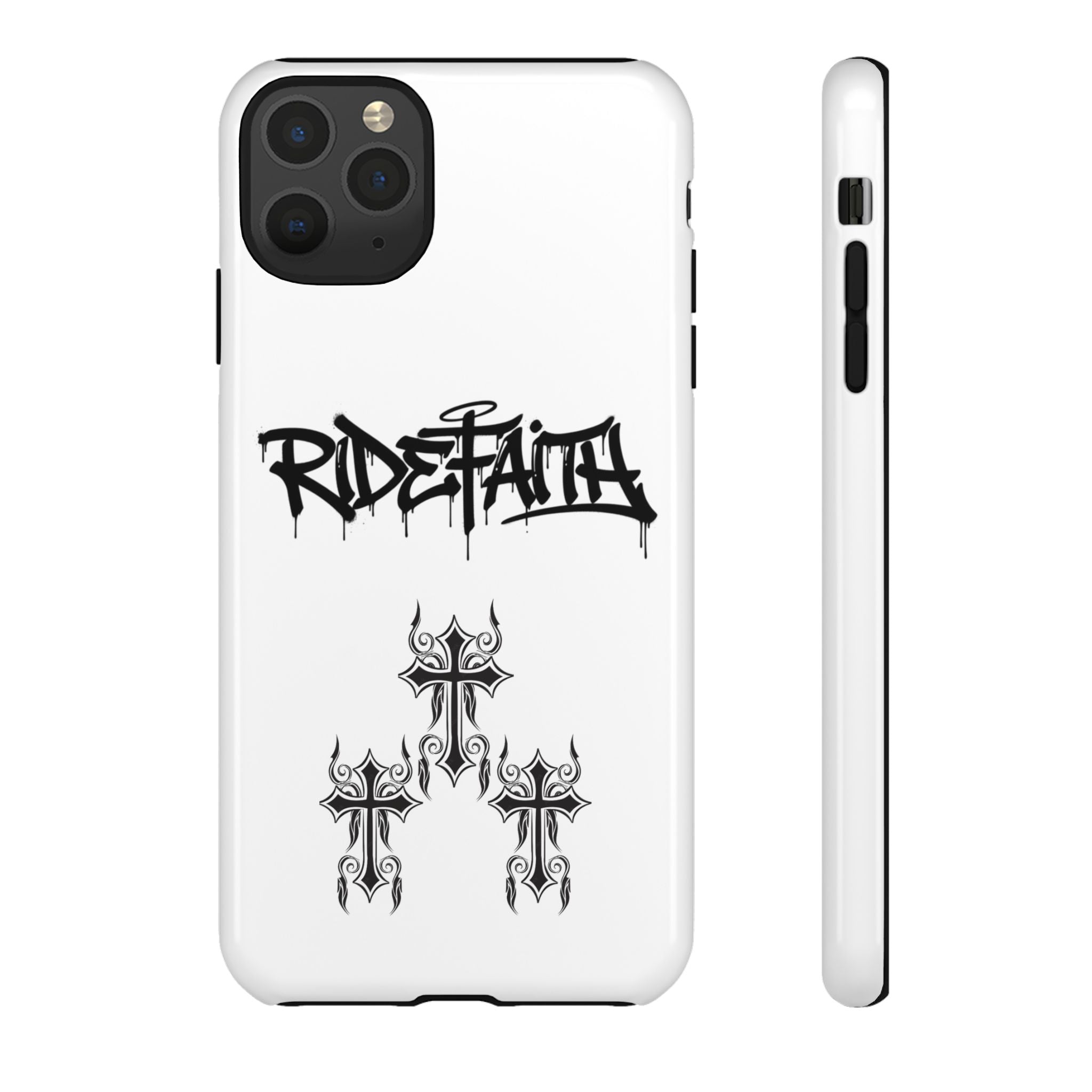 RideFaith Graffiti Tough Phone Case “WHITE”