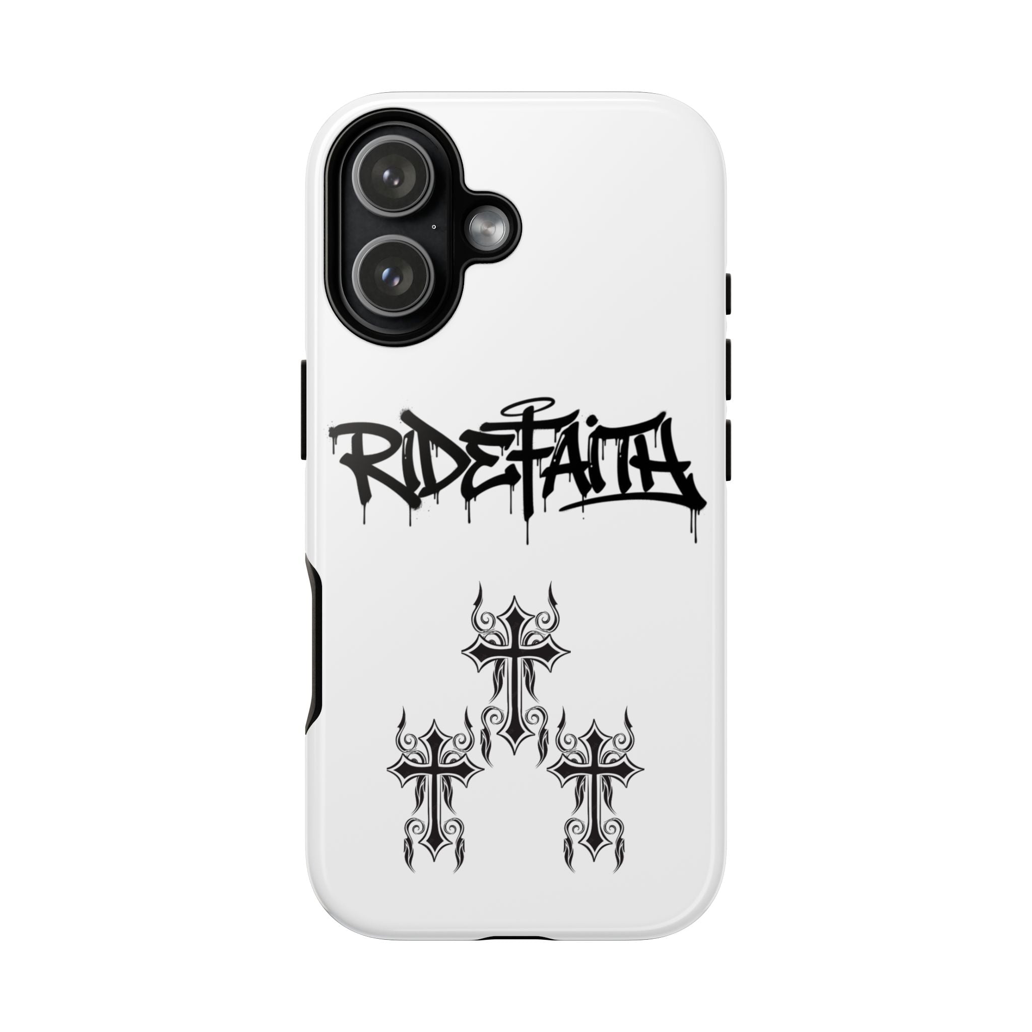 RideFaith Graffiti Tough Phone Case “WHITE”