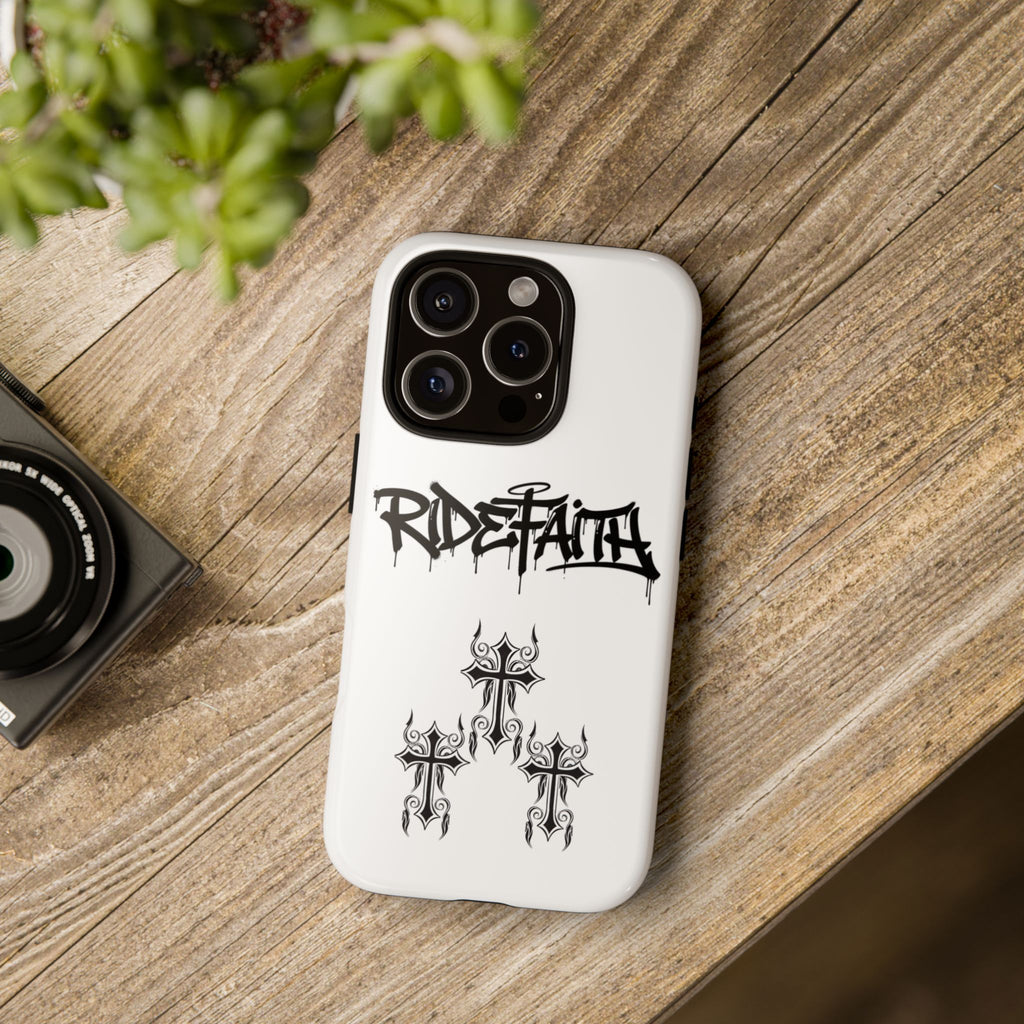RideFaith Graffiti Tough Phone Case “WHITE”