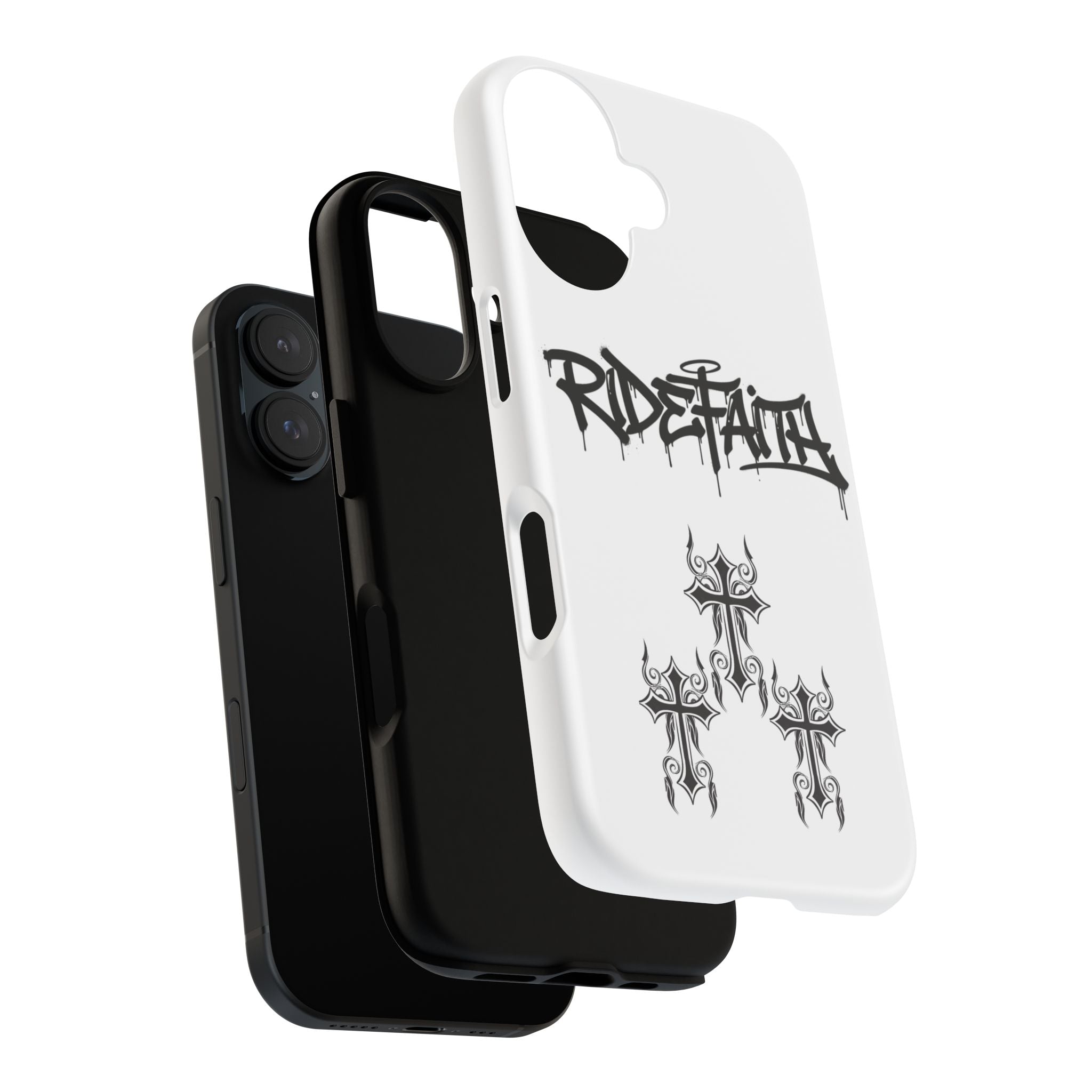 RideFaith Graffiti Tough Phone Case “WHITE”