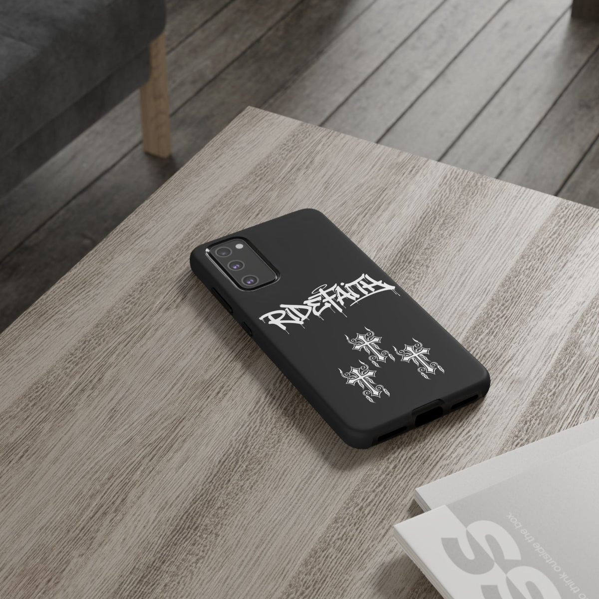 RideFaith Graffiti Tough Phone Case “BLACK”
