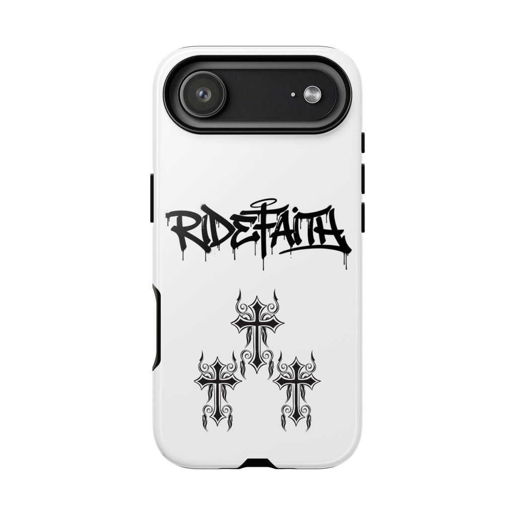 RideFaith Graffiti Tough Phone Case “WHITE”