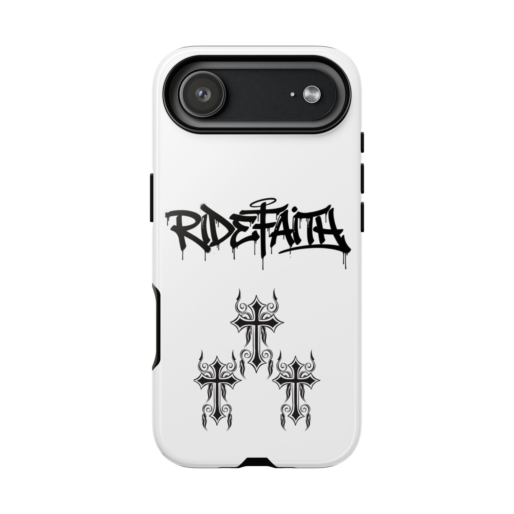 RideFaith Graffiti Tough Phone Case “WHITE”