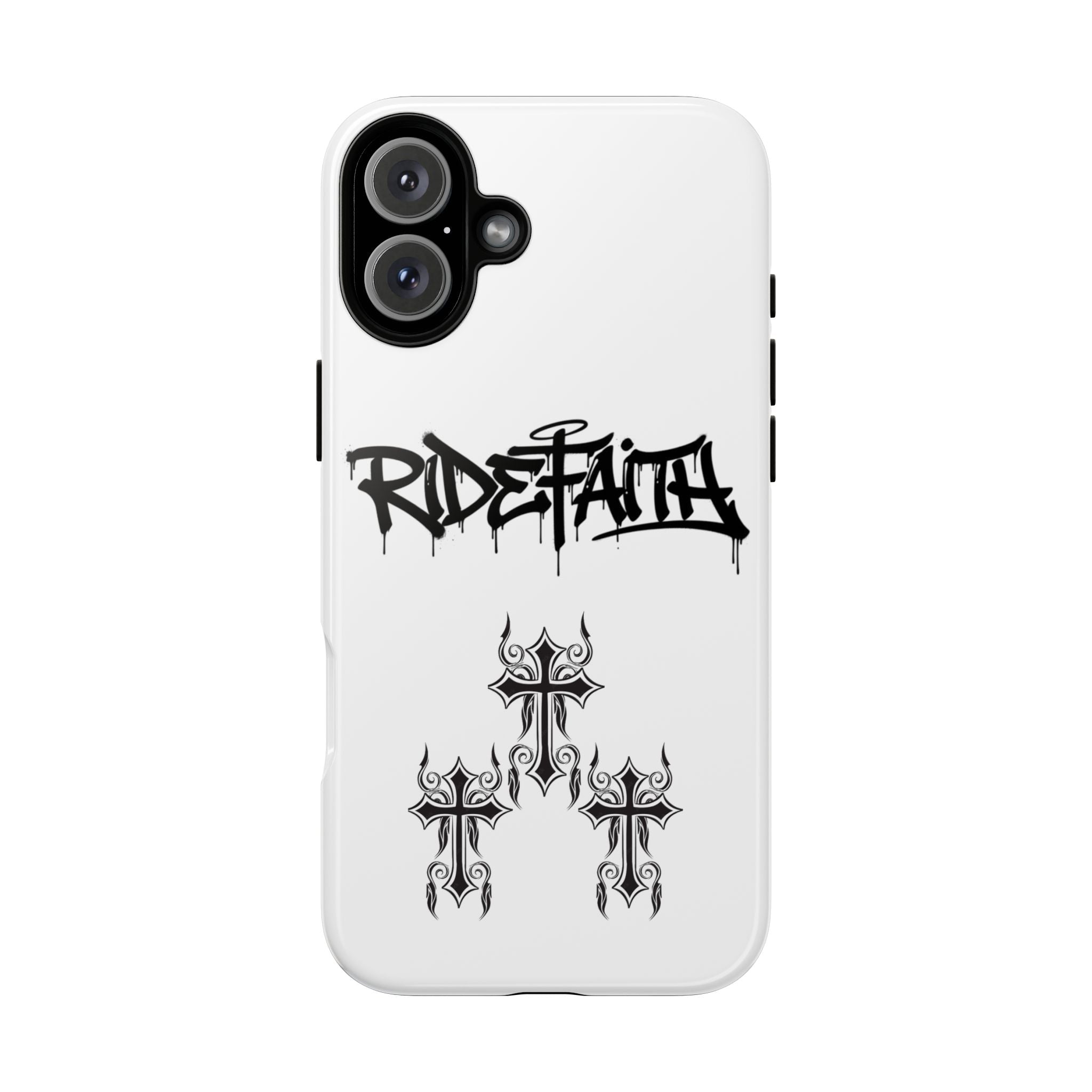 RideFaith Graffiti Tough Phone Case “WHITE”