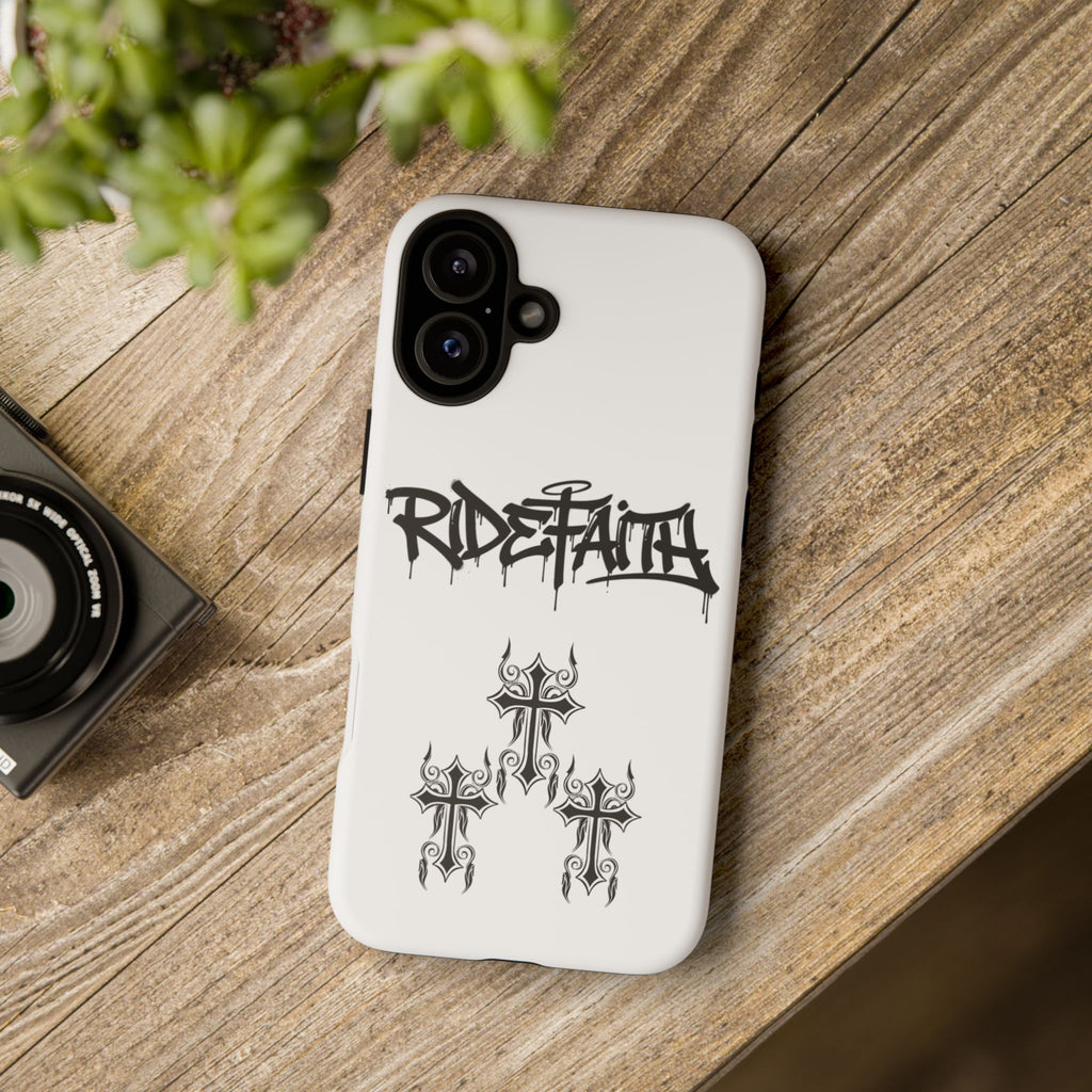 RideFaith Graffiti Tough Phone Case “WHITE”