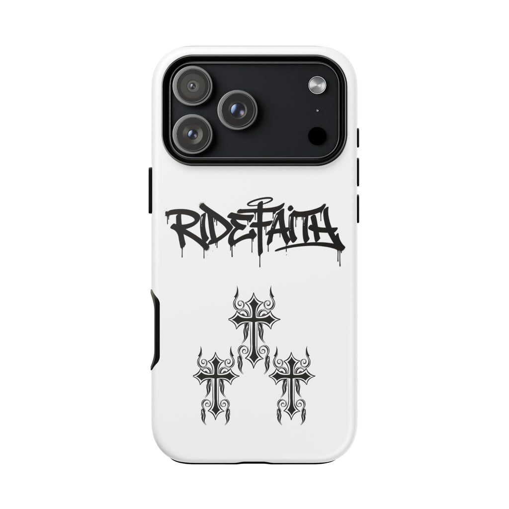 RideFaith Graffiti Tough Phone Case “WHITE”