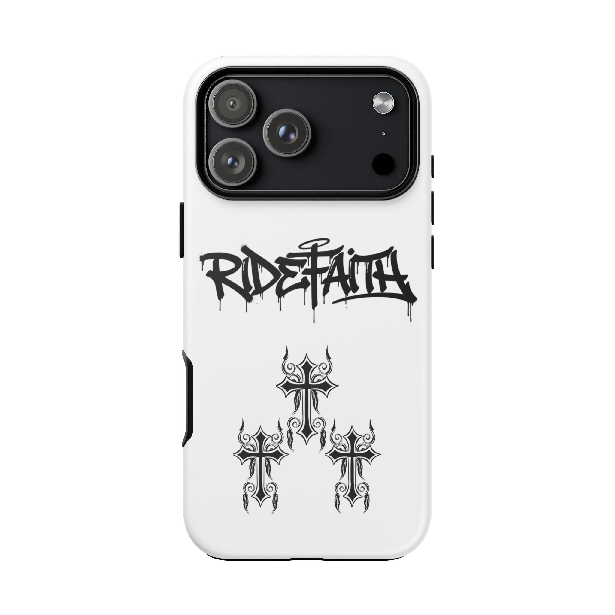 RideFaith Graffiti Tough Phone Case “WHITE”
