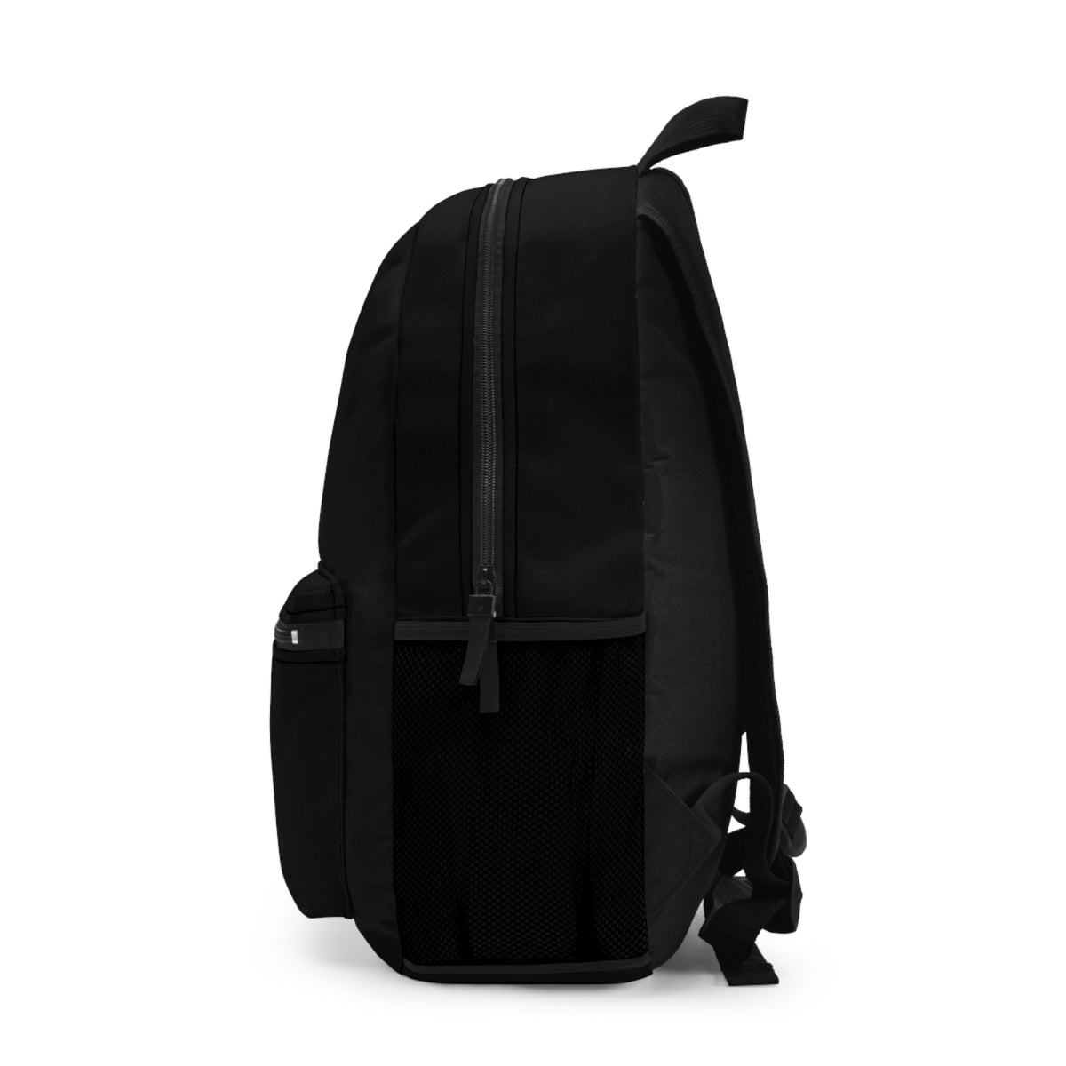 Ride Faith Gothic Logo Backpack — Black Graphic School & Travel Bag