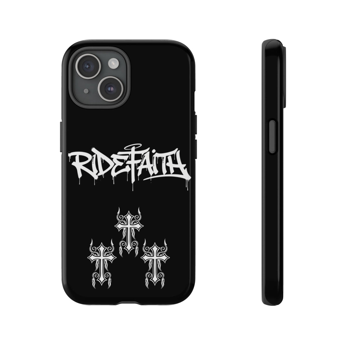 RideFaith Graffiti Tough Phone Case “BLACK”