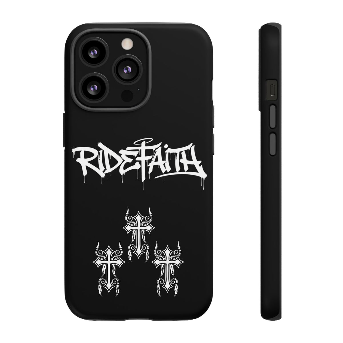 RideFaith Graffiti Tough Phone Case “BLACK”