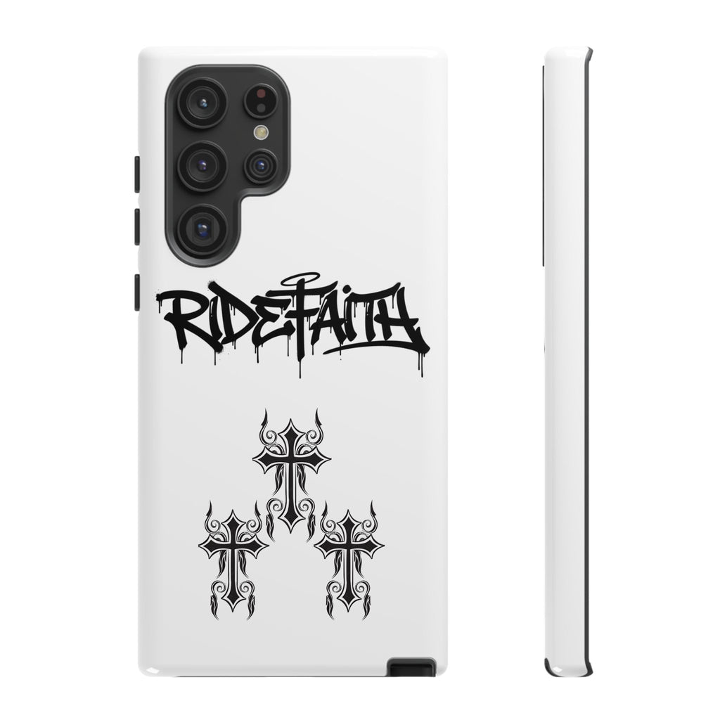 RideFaith Graffiti Tough Phone Case “WHITE”