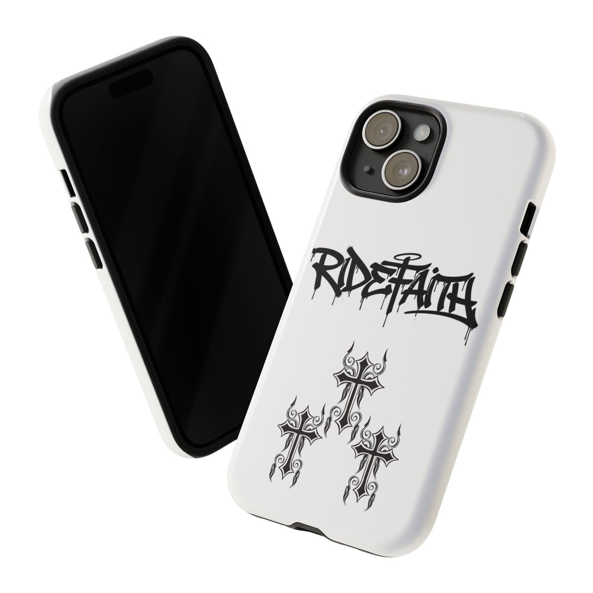 RideFaith Graffiti Tough Phone Case “WHITE”