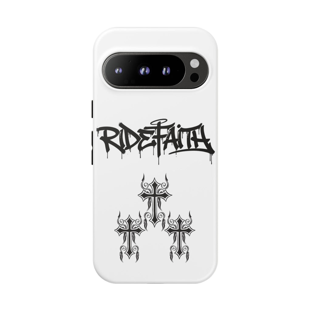 RideFaith Graffiti Tough Phone Case “WHITE”