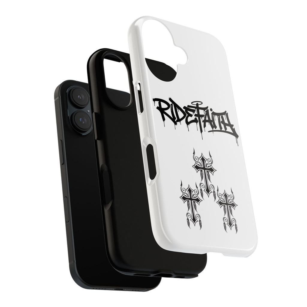 RideFaith Graffiti Tough Phone Case “WHITE”