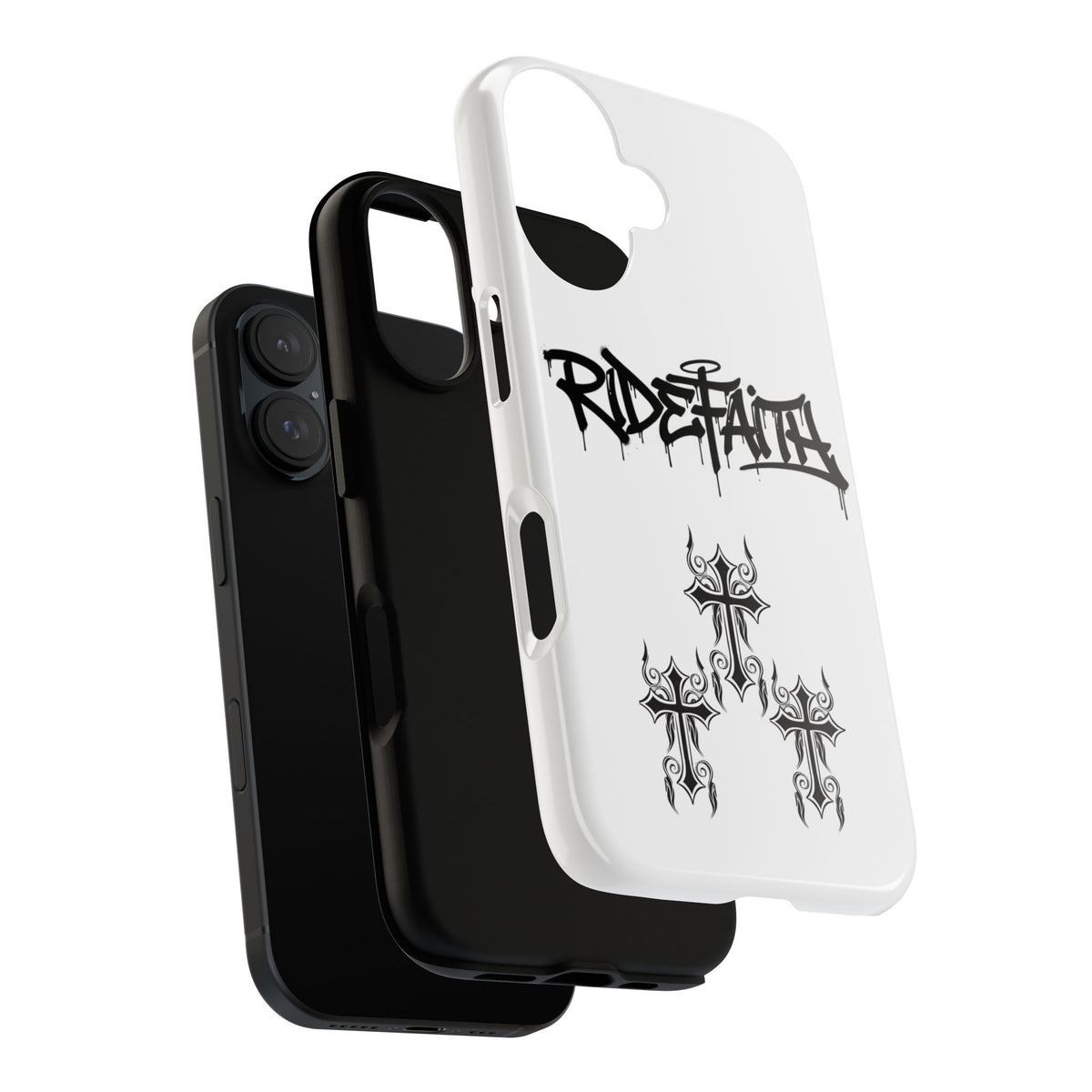 RideFaith Graffiti Tough Phone Case “WHITE”