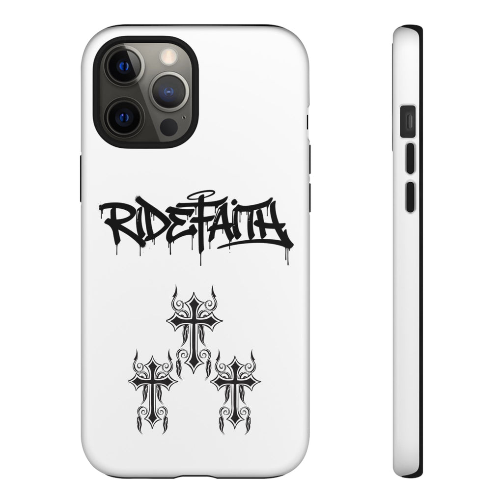 RideFaith Graffiti Tough Phone Case “WHITE”