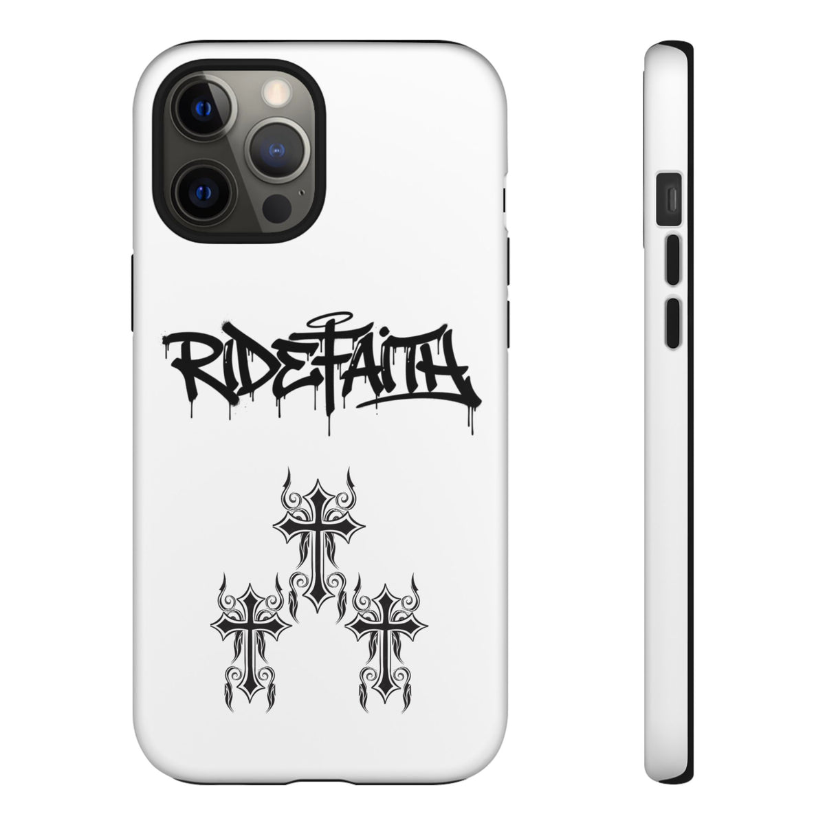 RideFaith Graffiti Tough Phone Case “WHITE”