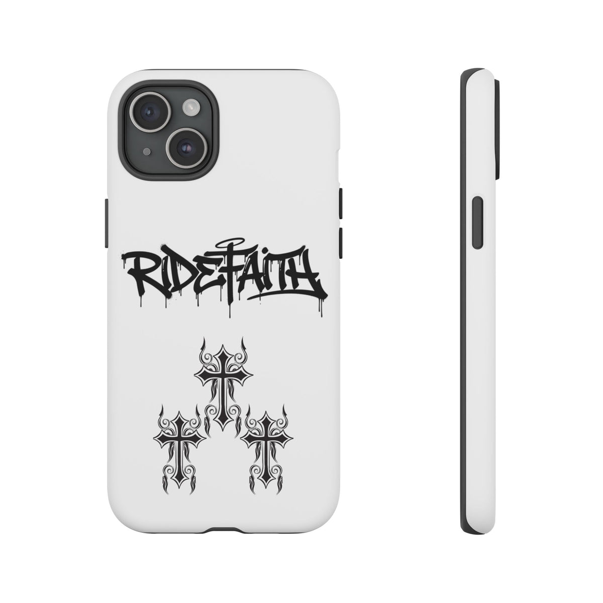 RideFaith Graffiti Tough Phone Case “WHITE”