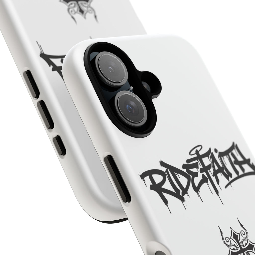 RideFaith Graffiti Tough Phone Case “WHITE”