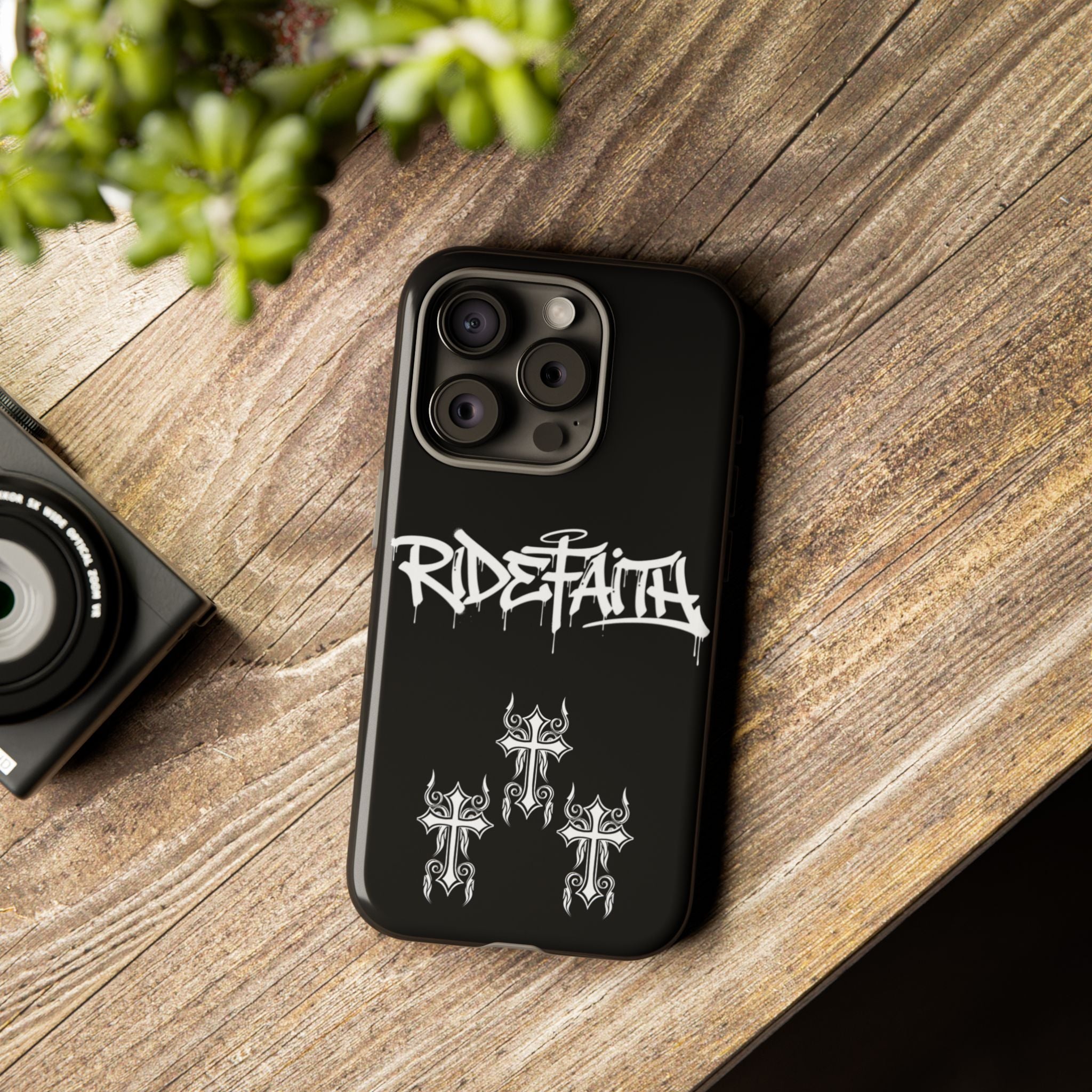 RideFaith Graffiti Tough Phone Case “BLACK”