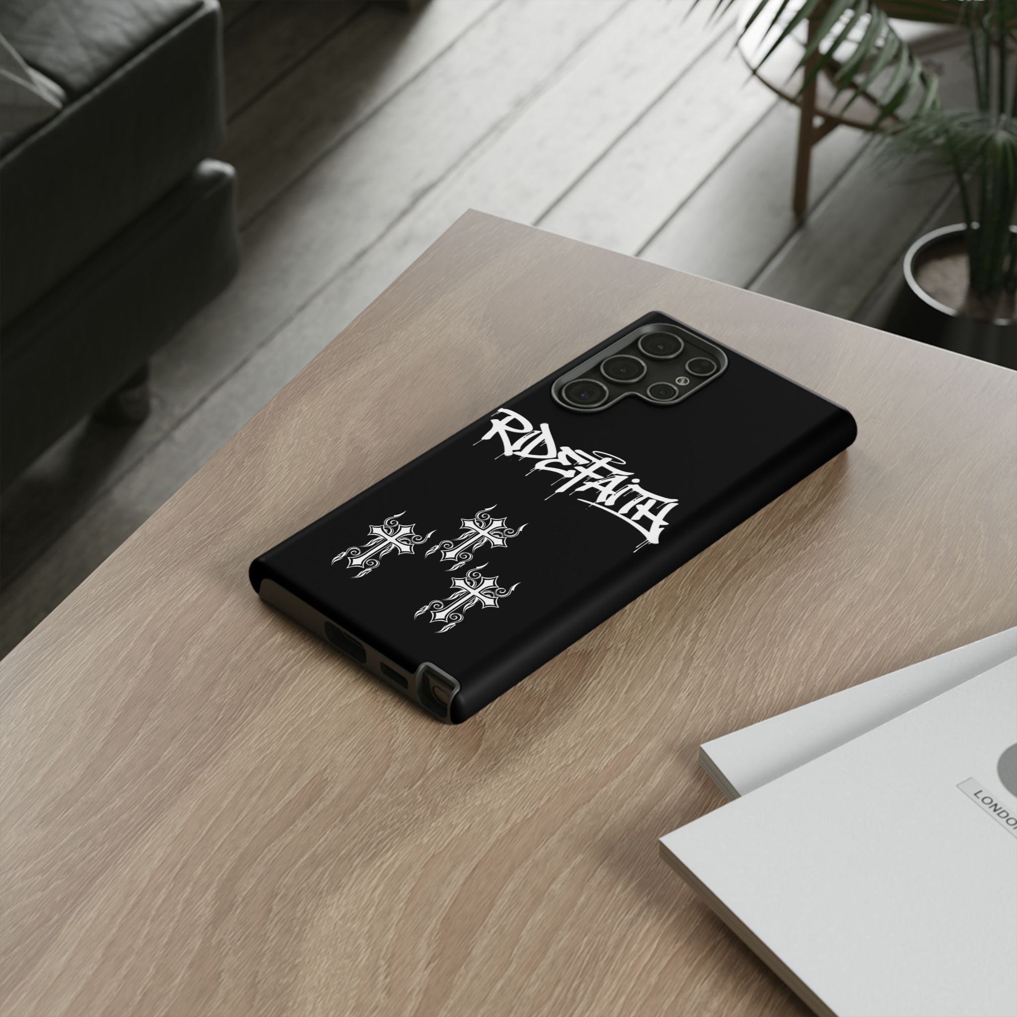 RideFaith Graffiti Tough Phone Case “BLACK”