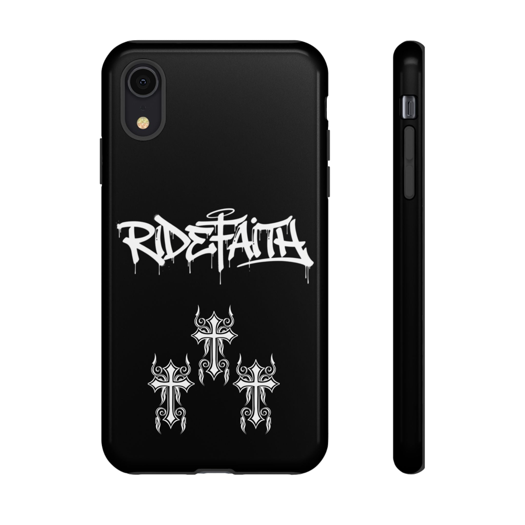 RideFaith Graffiti Tough Phone Case “BLACK”