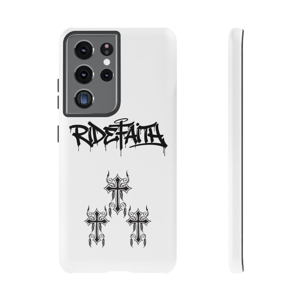 RideFaith Graffiti Tough Phone Case “WHITE”