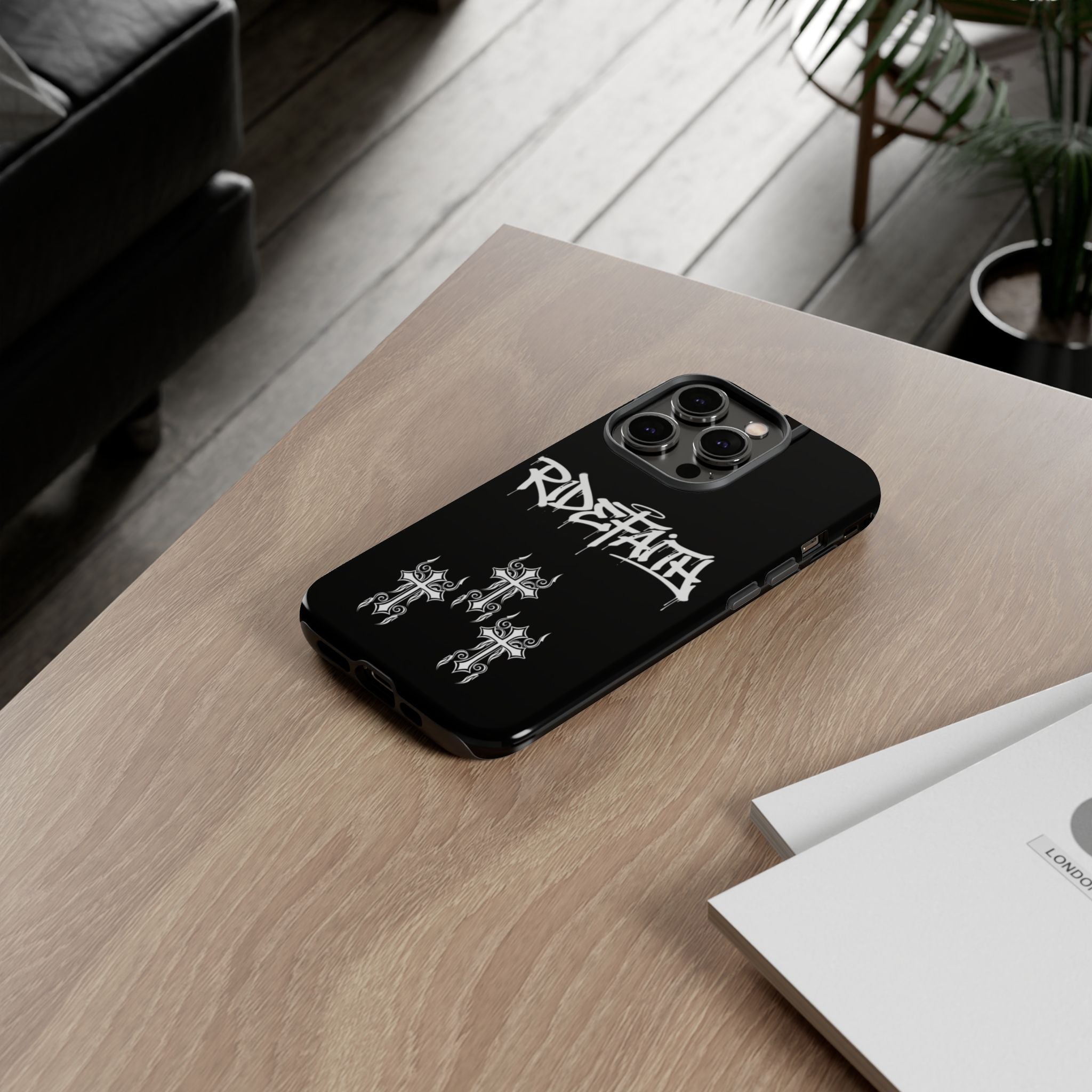RideFaith Graffiti Tough Phone Case “BLACK”