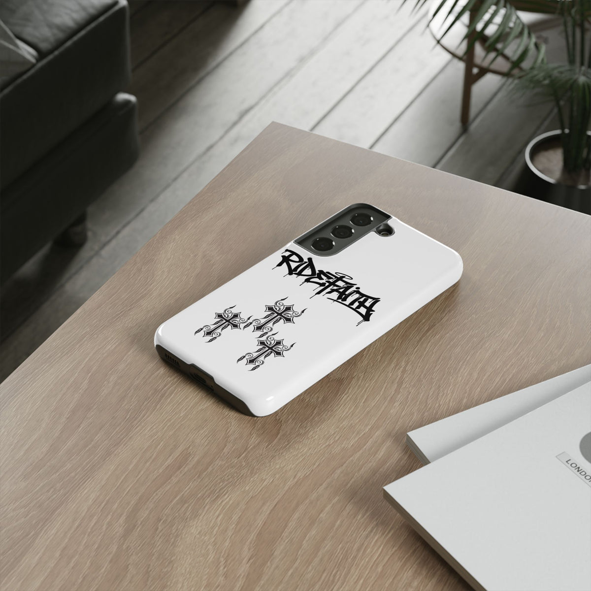 RideFaith Graffiti Tough Phone Case “WHITE”