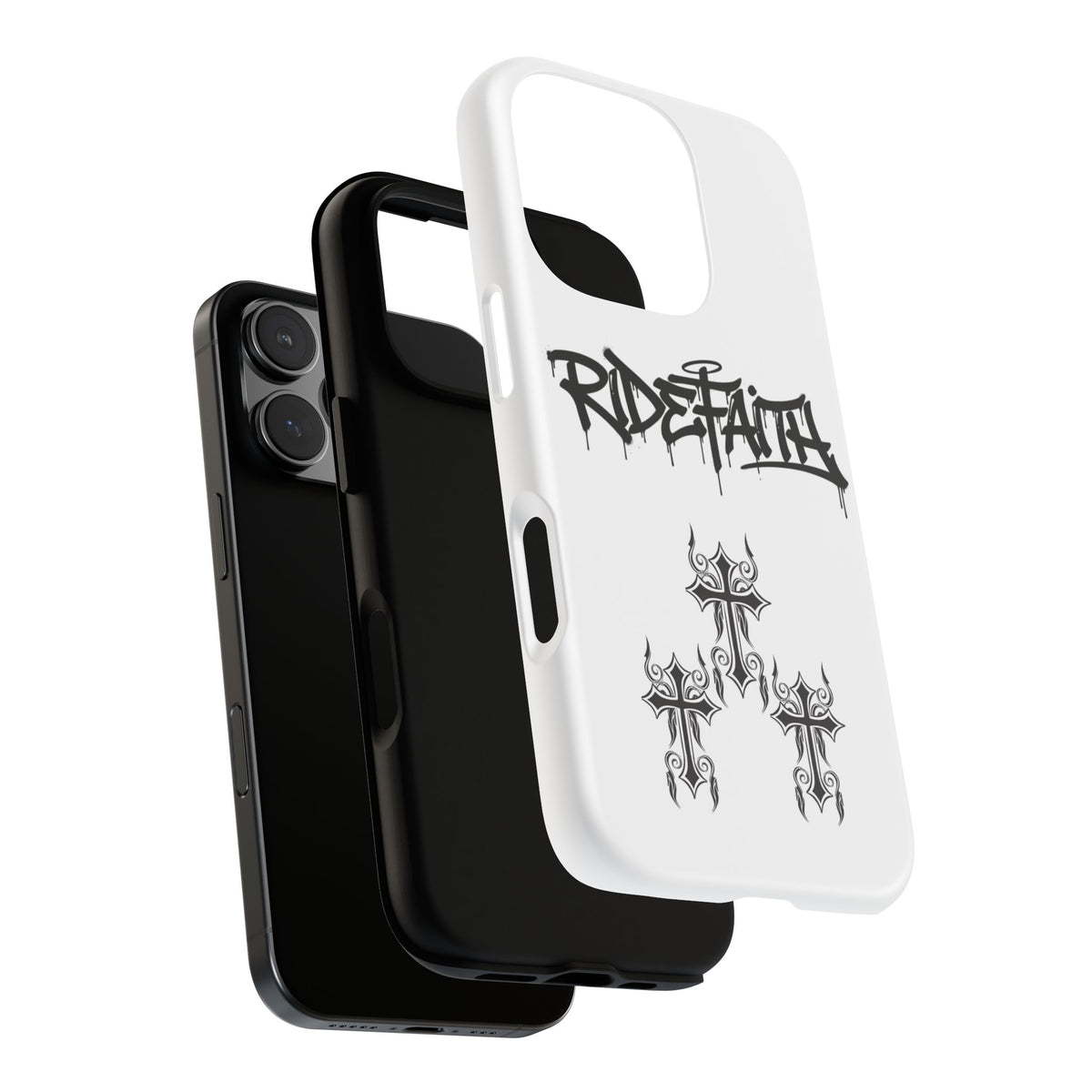 RideFaith Graffiti Tough Phone Case “WHITE”